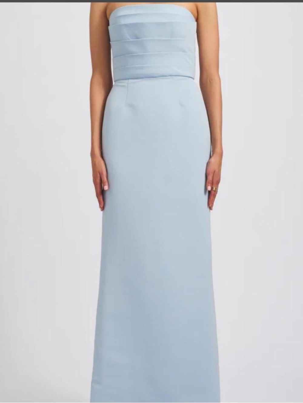 Amsale Sonia Dress in Ice